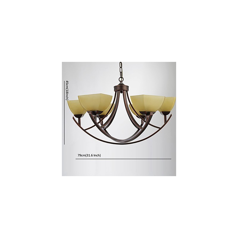 Kronleuchter 6 Lichter Traditionell Klassisch Vintage Metall