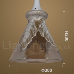 Europäische moderne zeitgenössische Lounge Glas Pendelleuchte