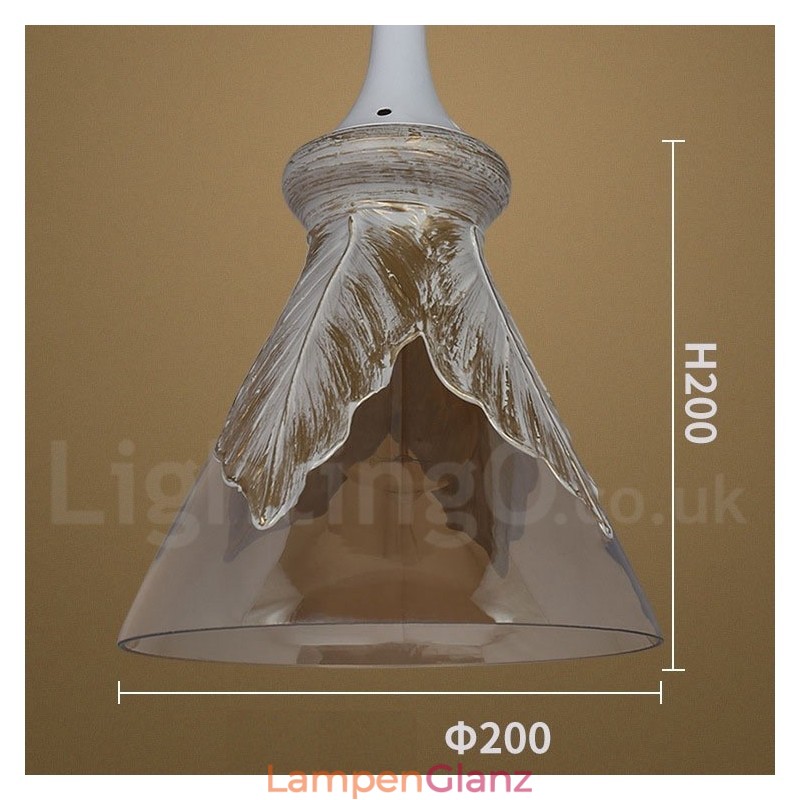 Europäische moderne zeitgenössische Lounge Glas Pendelleuchte