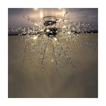 Moderner Globe Crystal Chrome Metal Kronleuchter Moderner Globe Crystal Chrome Metal Kronleuchter