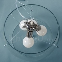 Moderne Pendelleuchte aus Glas mit 3 Lichtern