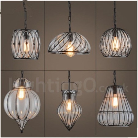 1 Licht Vintage Cafe Glas Pendelleuchte Loft Pendelleuchte 1 Licht Vintage Cafe Glas Pendelleuchte Loft Pendelleuchte