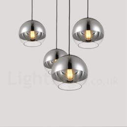 1 Licht Moderne zeitgenössische Beschichtung Cafe Glas Pendelleuchte
