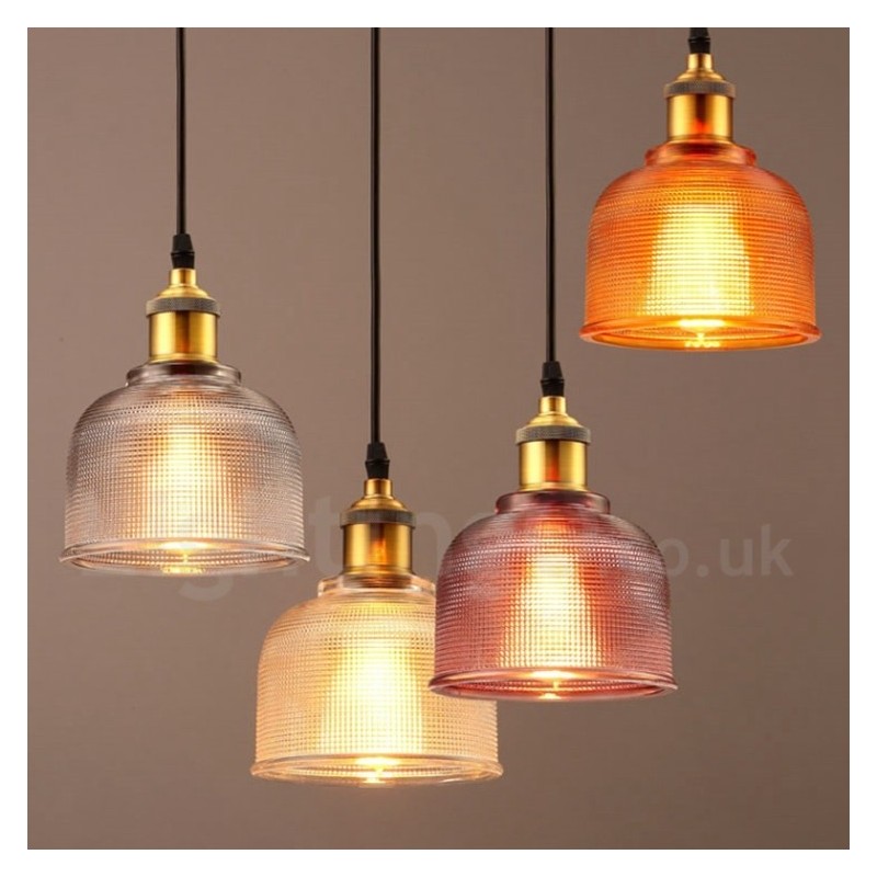 1 Licht Moderne zeitgenössische Cafe Multi Farben Glas Pendelleuchte