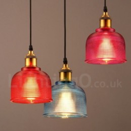 1 Licht Moderne zeitgenössische Cafe Multi Farben Glas Pendelleuchte