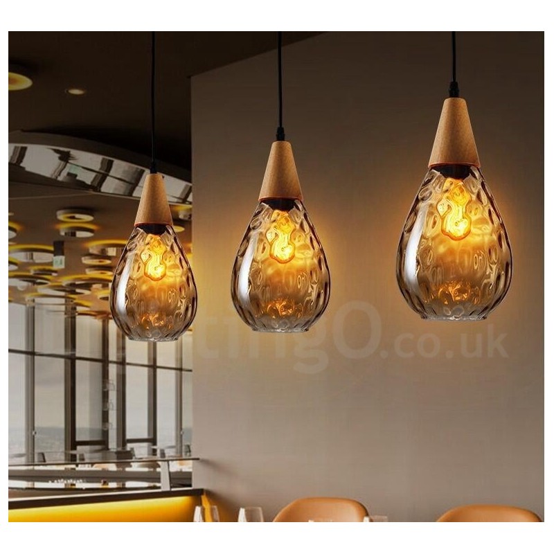 1 Licht nordischen Stil moderne zeitgenössische Glas Pendelleuchte