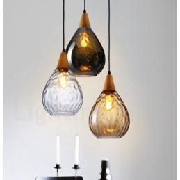 1 Licht nordischen Stil moderne zeitgenössische Glas Pendelleuchte
