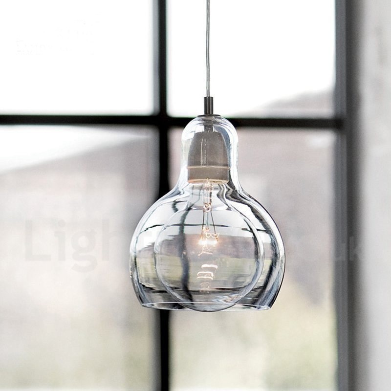1 Licht nordischen Stil moderne zeitgenössische Glas Pendelleuchte
