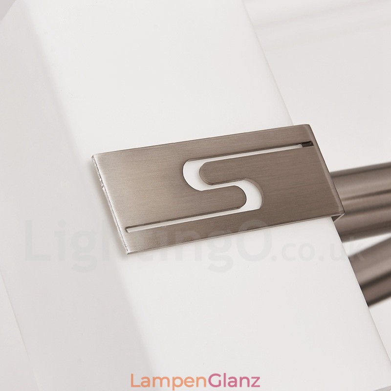 Moderner zeitgenössischer Kronleuchter mit 6 Lichtern und Glasschirm