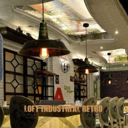 1 Licht Rustikale Lodge Retro Vintage Pendelleuchte Loft