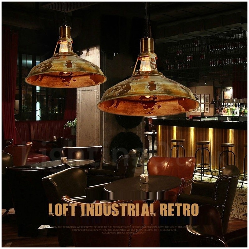 1 Licht Rustikale Lodge Retro Vintage Pendelleuchte Loft