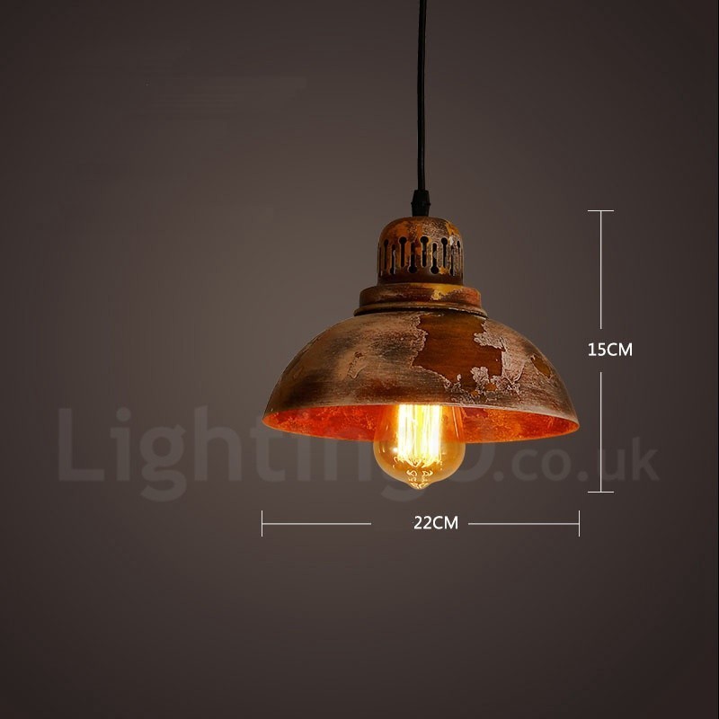 1 Licht Rustikale Lodge Retro Vintage Pendelleuchte Loft