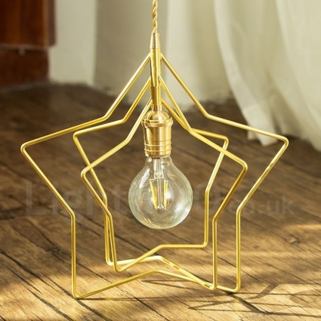 Moderne zeitgenössische 1-flammige Pendelleuchte aus Messing mit Schirm Moderne zeitgenössische 1-flammige Pendelleuchte aus Messing mit Schirm