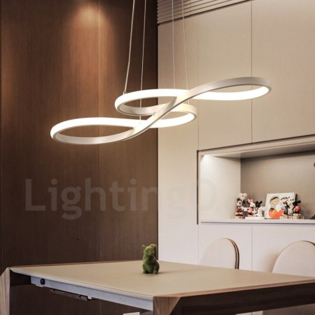 Moderne zeitgenössische Pendelleuchte aus Aluminiumlegierung mit Acrylschirm Moderne zeitgenössische Pendelleuchte aus Aluminiumlegierung mit Acrylschirm