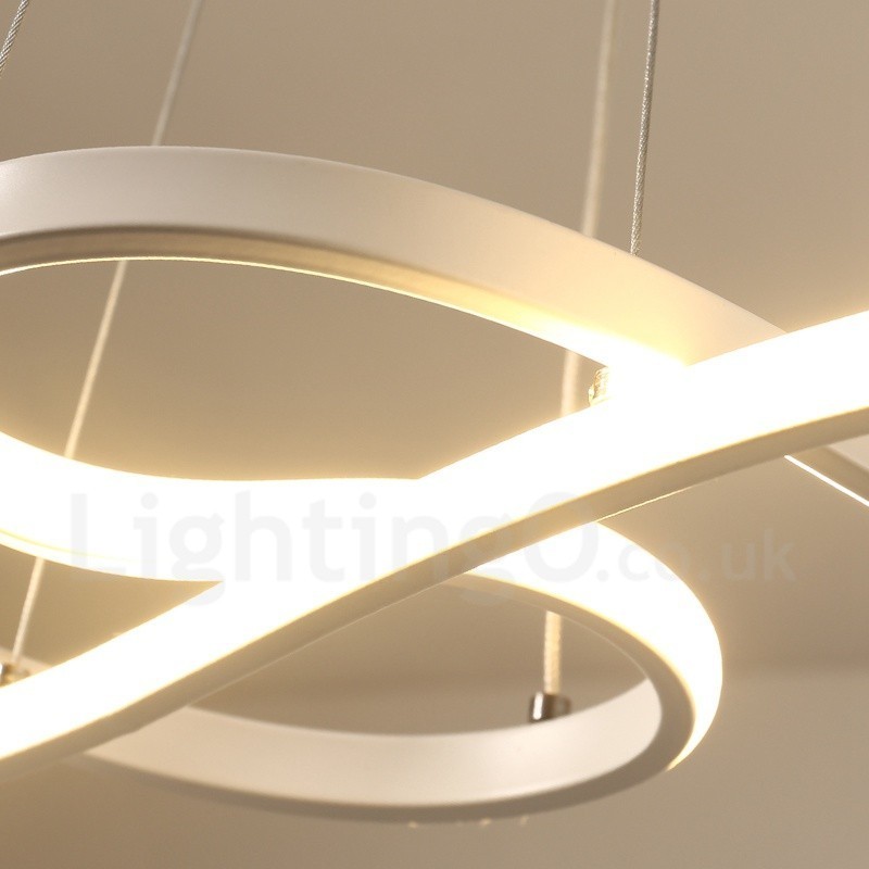 Moderne zeitgenössische Pendelleuchte aus Aluminiumlegierung mit Acrylschirm