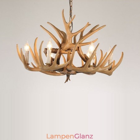 6-flammiger Vintage-Retro-Kronleuchter