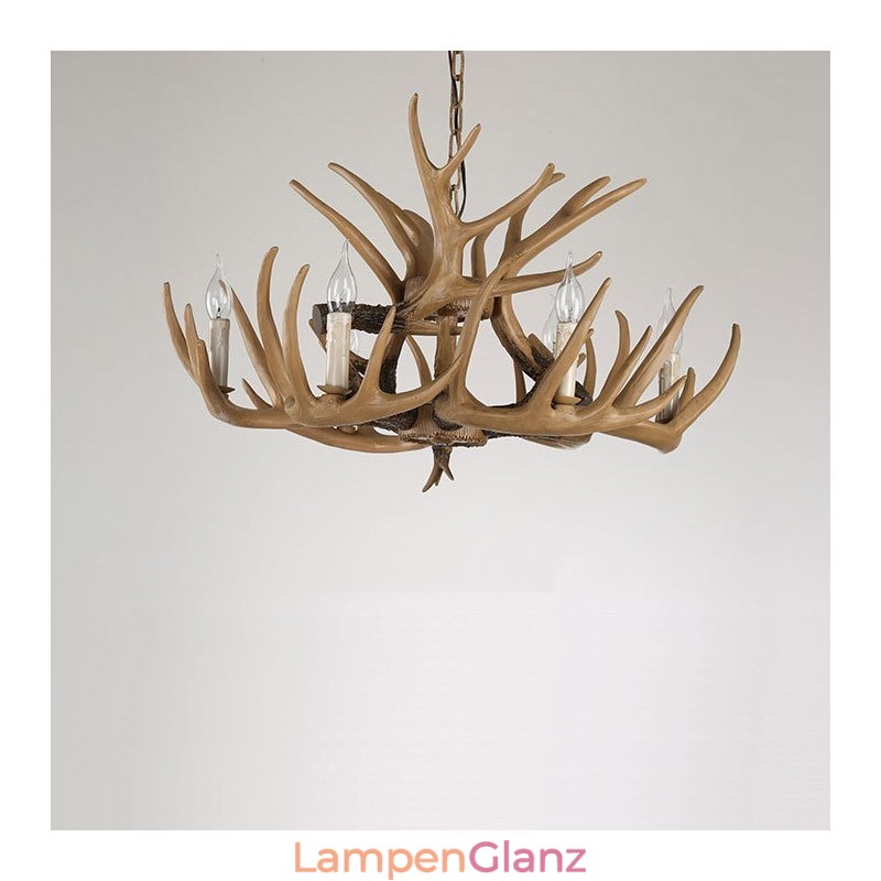 6-flammiger Vintage-Retro-Kronleuchter