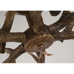 6-flammiger Vintage-Retro-Kronleuchter