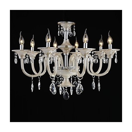 8 Licht Der Stil des Palastes Glas Kronleuchter mit Kerze Birne 8 Licht Der Stil des Palastes Glas Kronleuchter mit Kerze Birne