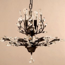 Rustikaler Kronleuchter mit 8 Lichtern