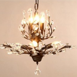 Rustikaler Kronleuchter mit 8 Lichtern