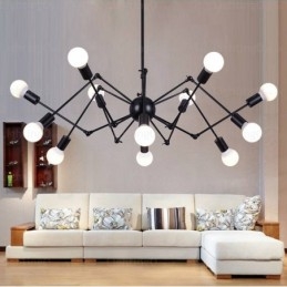 12-flammiger Vintage-Retro-Kronleuchter