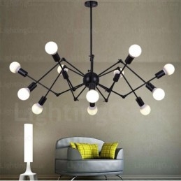 12-flammiger Vintage-Retro-Kronleuchter