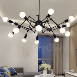 12-flammiger Vintage-Retro-Kronleuchter