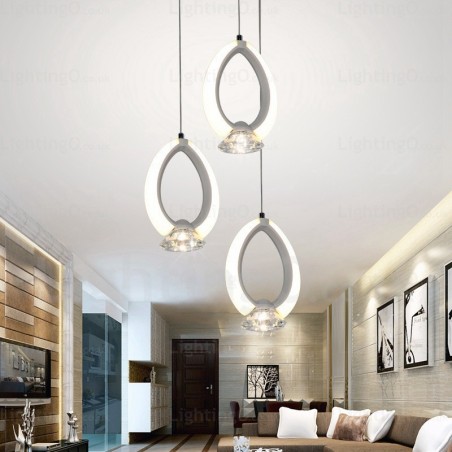 1-flammige, moderne Pendelleuchte mit Kristallschirm 1-flammige, moderne Pendelleuchte mit Kristallschirm
