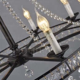Rustikale Pendelleuchte im Landhausstil mit 4 Lichtern