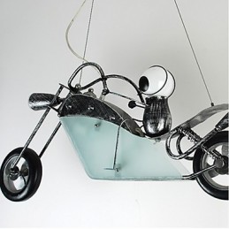 Nostalgische Kinder Junge Motorrad Eisen Kronleuchter Beleuchtung Lampen