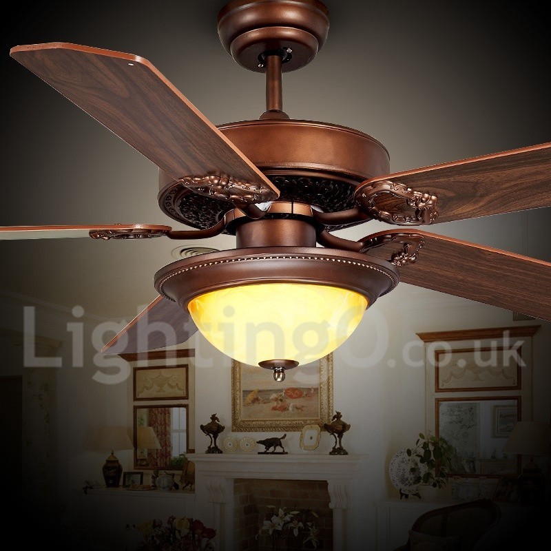 48“ 52“ Country Retro Rustikal Lodge Vintage Deckenventilator