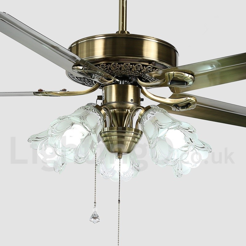 52“ Vintage-Deckenventilator im europäischen Stil