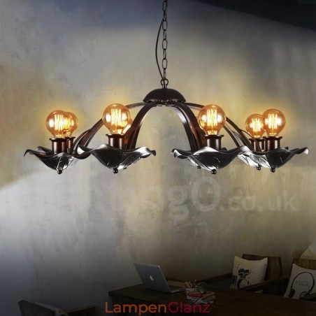 Pendelleuchte aus Stahl im Industriestil für den Beleuchtungsladen