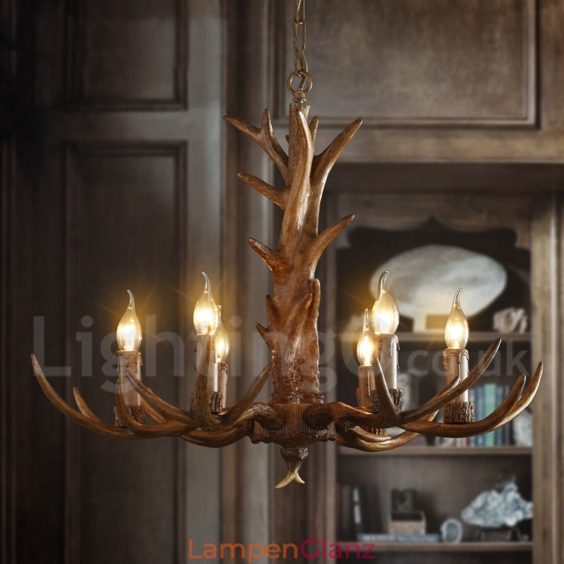 Hängeleuchte im Industriestil aus Kunstharz