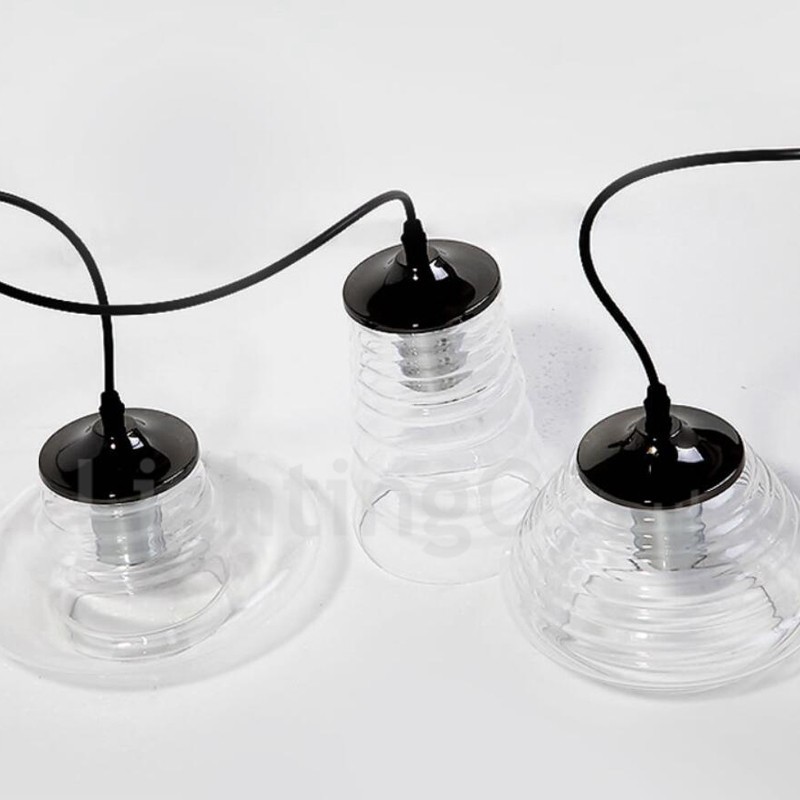 Einkopf-Glas-Pendelleuchte Cafe