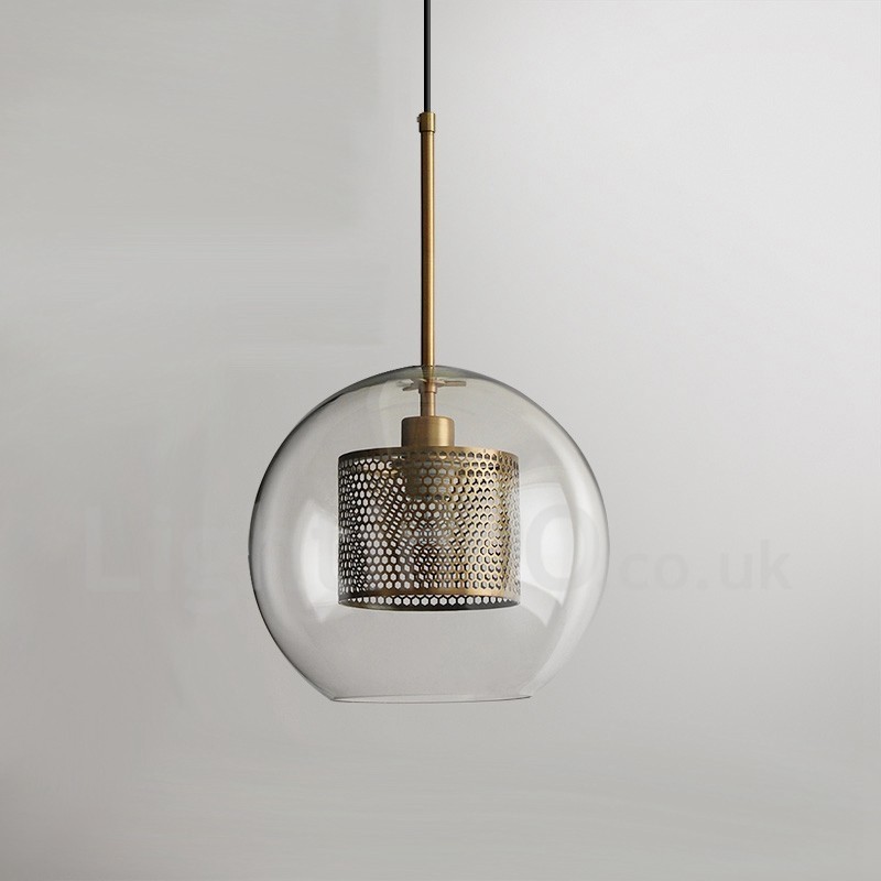 Moderne minimalistische nordische Stil Dekoration Café Glaskugel Einzelkopf Pendelleuchte
