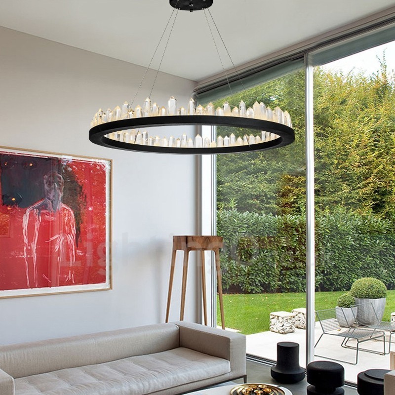 Kristall Pendelleuchte Mode Exquisite Kreis Design