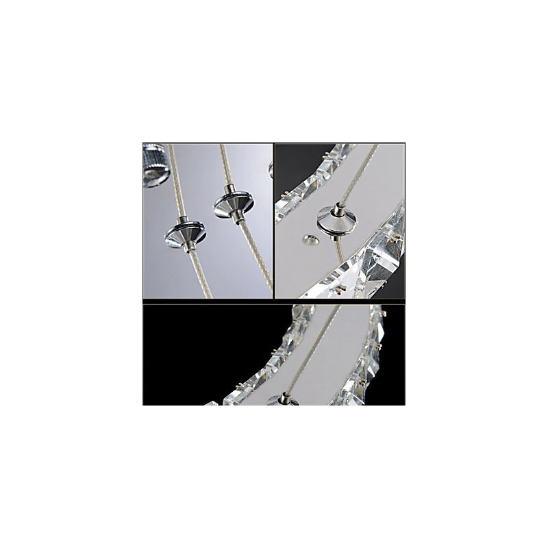 Crystal Chandelier Lights Modern Lighting Two Rings D2040 K9 Large Crystal Home Ceiling Light Fixtures