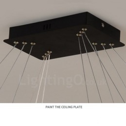 Nordic Kristall Anhänger Licht Rechteckige Atmosphäre Anhänger Licht Postmodernen Beleuchtung