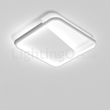 Moderne, minimalistische, ultradünne, 5 cm große, quadratische Deckenleuchten aus Aluminium Moderne, minimalistische, ultradünne, 5 cm große, quadratische Deckenleuchten aus Aluminium
