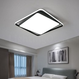 Moderne, exquisite, quadratische Deckenleuchte in Schwarz und Weiß