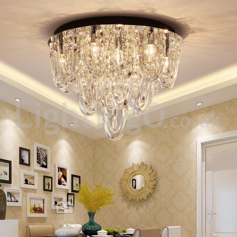 Luxus Kristall Unterputz Deckenleuchte Post Moderne Lampe