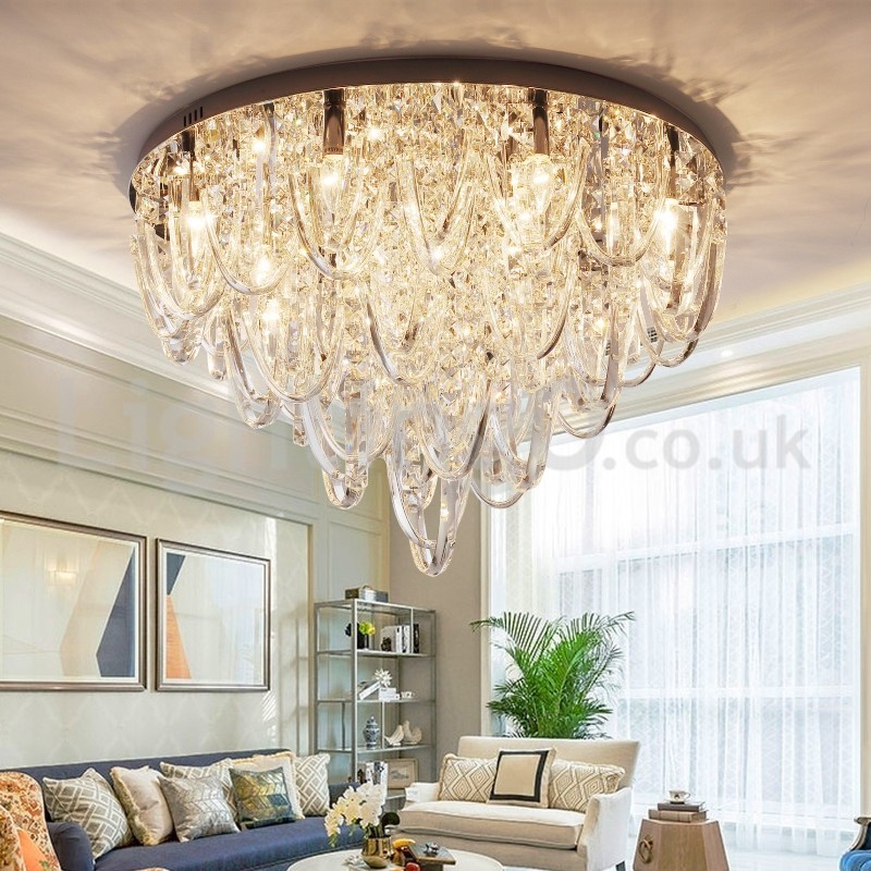 Luxus Kristall Unterputz Deckenleuchte Post Moderne Lampe