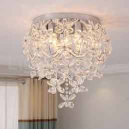 Moderne Mode 48CM Runde Unterputz Kristall Deckenleuchten