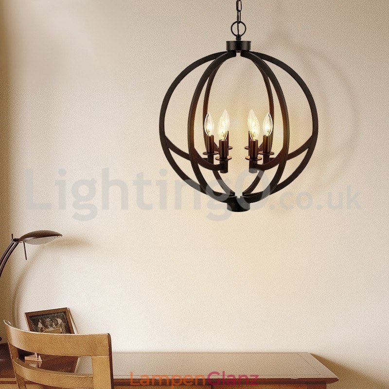 Retro Kugel Pendelleuchte