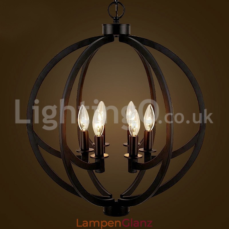 Retro Kugel Pendelleuchte