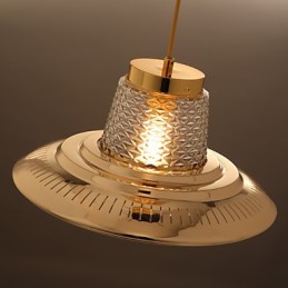 Kronleuchter im Mini-Stil, moderne zeitgenössische Pendelleuchte aus Metall
