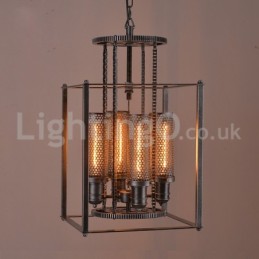 Retro Eisen Zahnrad Pendelleuchte Cafe