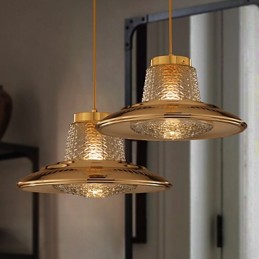 Kronleuchter im Mini-Stil, moderne zeitgenössische Pendelleuchte aus Metall
